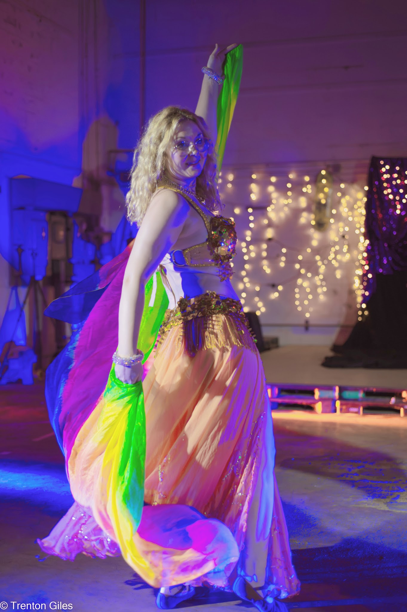 Sarah Rose dancing with a veil